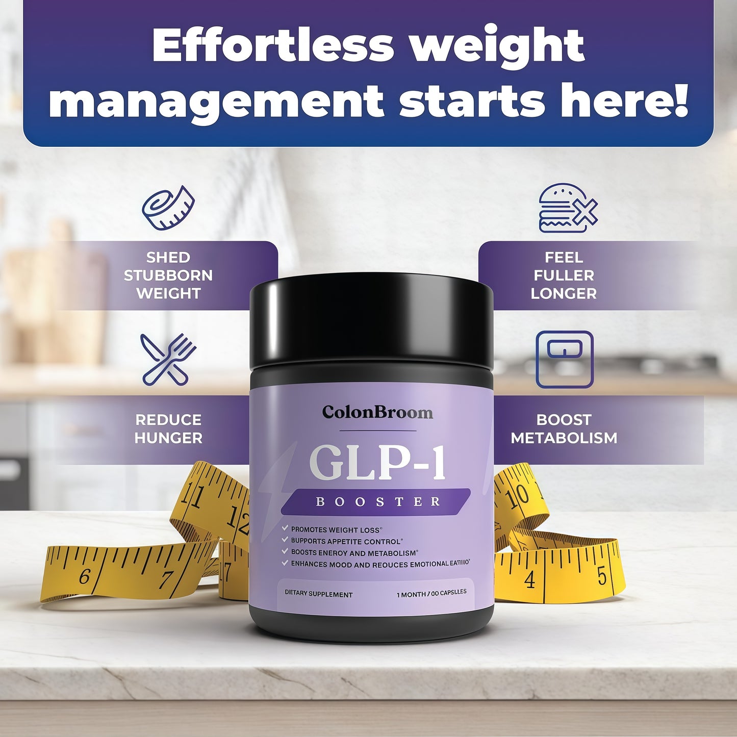 ColonBroom GLP-1 Weight Management Supplement  Colonbroom